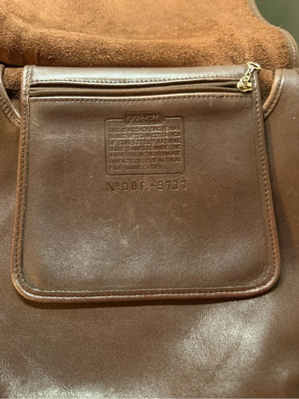 Coach Vintage Legacy Black Leather Slim Hippie Saddle Bag Flap Purse 9131
